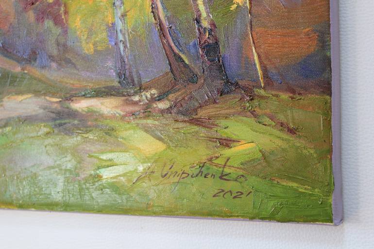Original Expressionism Landscape Painting by Alisa Onipchenko-Cherniakovska