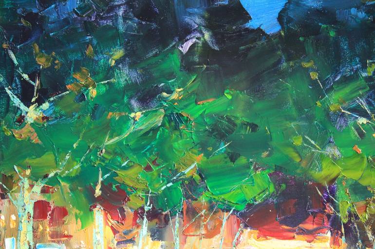 Original Abstract Landscape Painting by Alisa Onipchenko-Cherniakovska