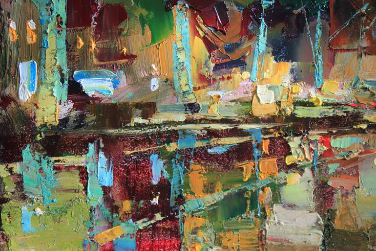 Original Abstract Landscape Painting by Alisa Onipchenko-Cherniakovska