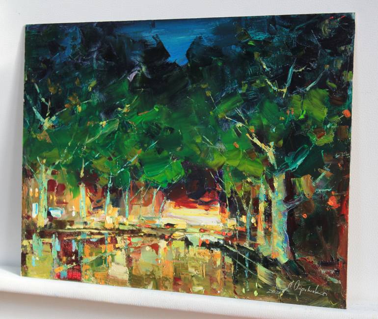 Original Abstract Landscape Painting by Alisa Onipchenko-Cherniakovska