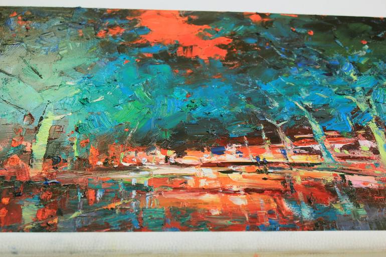 Original Expressionism Cities Painting by Alisa Onipchenko-Cherniakovska