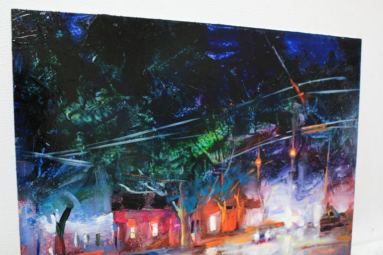 Original Abstract Cities Painting by Alisa Onipchenko-Cherniakovska