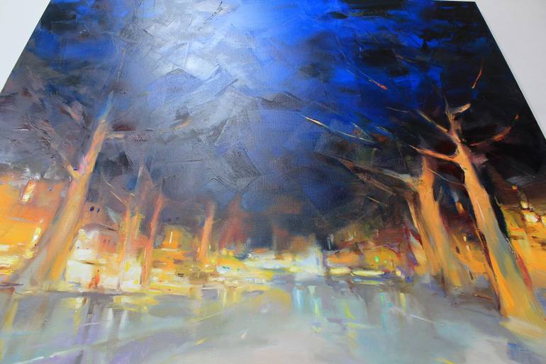 Original Abstract Cities Painting by Alisa Onipchenko-Cherniakovska