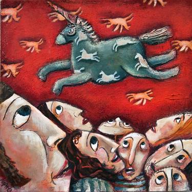 Print of Expressionism Horse Paintings by MARA - Mariela Dimitrova