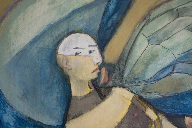 Original Abstract Expressionism Men Painting by Mara - Mariela Dimitrova