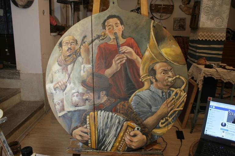 Original Figurative Music Painting by MARA - Mariela Dimitrova