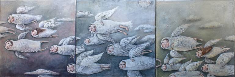 Original Figurative Fantasy Painting by Mara - Mariela Dimitrova