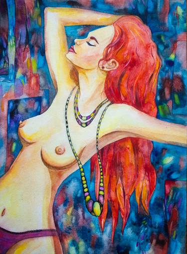 Print of Fine Art Nude Paintings by Ana-Maria Hanganu