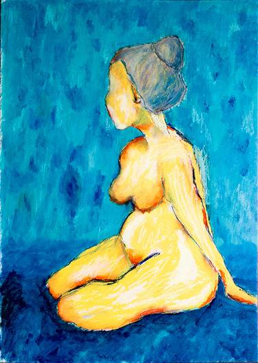 Original Expressionism Nude Paintings by Paola Consonni