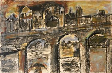 Original Expressionism Architecture Drawings by Paola Consonni