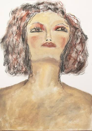 Original Expressionism Portrait Drawings by Paola Consonni