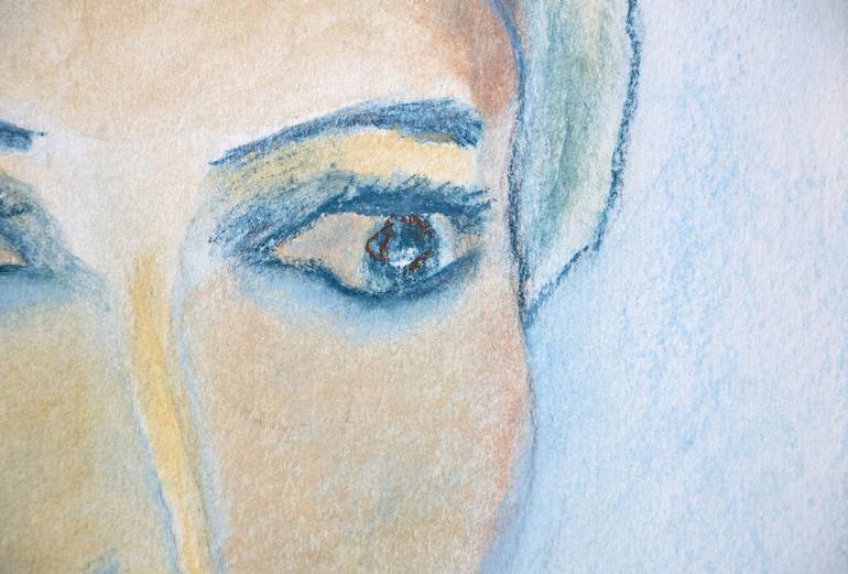 Original Expressionism People Drawing by Paola Consonni