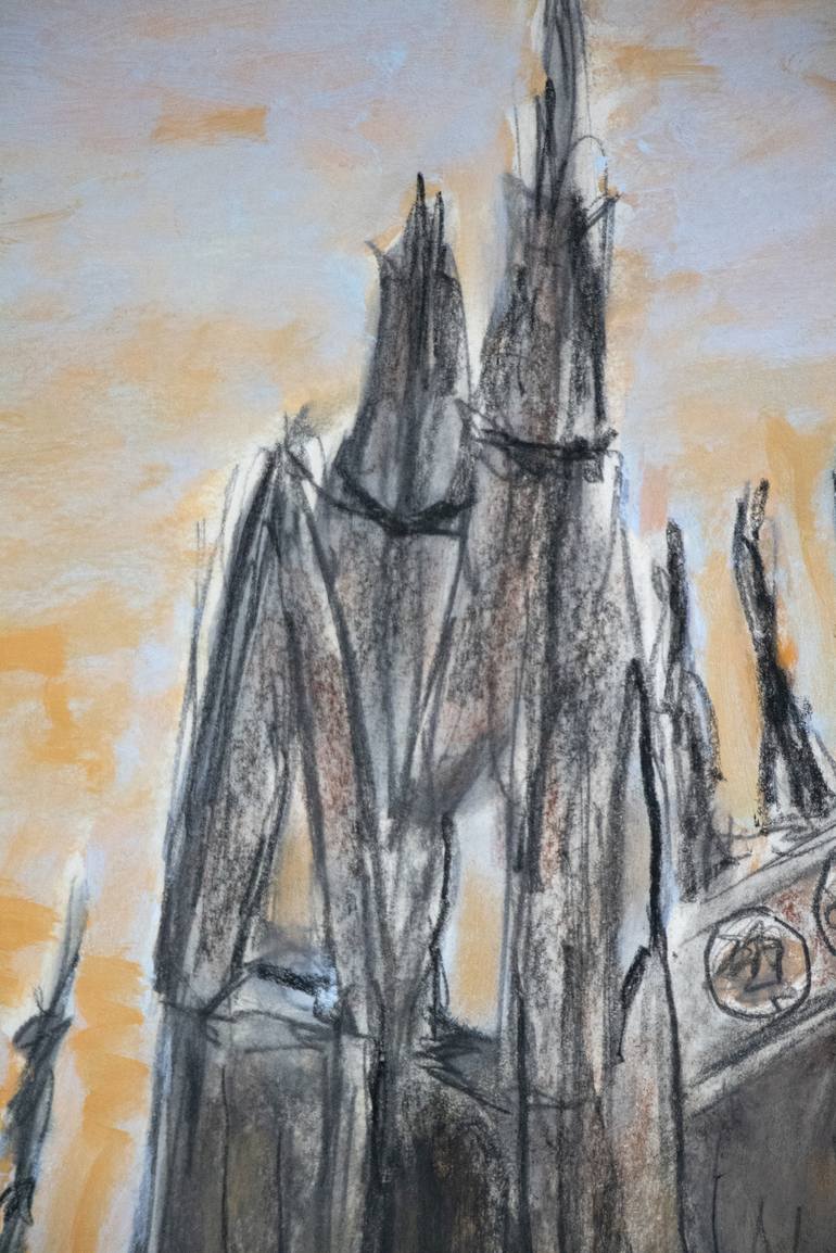 Original Expressionism Architecture Drawing by Paola Consonni