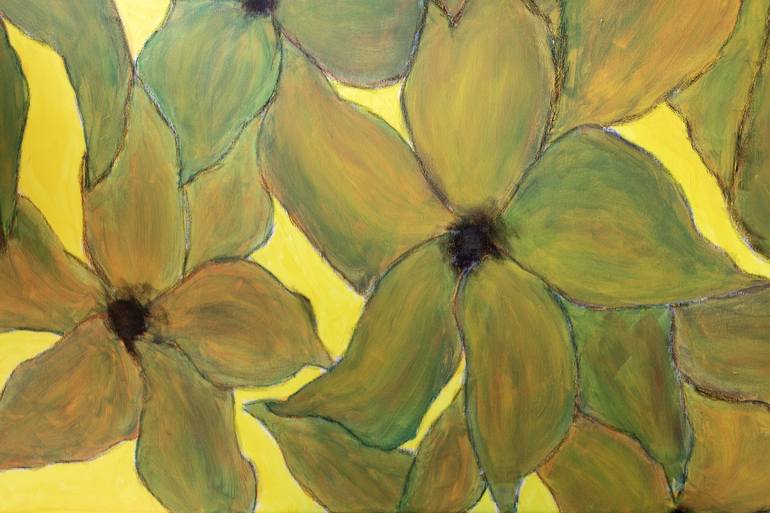 Original Expressionism Floral Painting by Paola Consonni