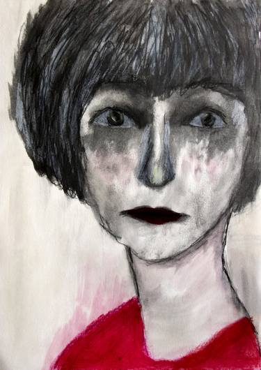 Original Expressionism Portrait Drawings by Paola Consonni