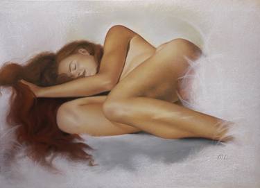 Original Contemporary Women Drawing by Maryna Nemynushcha
