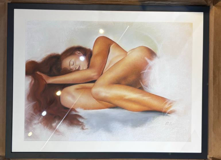 Original Contemporary Women Drawing by Maryna Nemynushcha