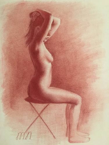 Original Nude Drawings by Maryna Nemynushcha