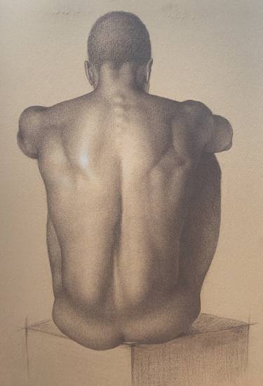 Original Figurative Men Drawings by Maryna Nemynushcha