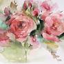Collection watercolor flowers and fruits