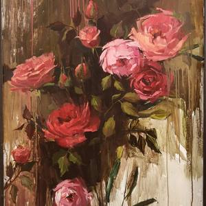 Collection Oil painting. Compositions with flowers