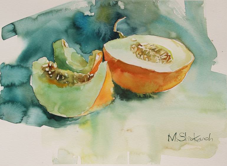 Original Food Painting by Maria SHINKEVICH