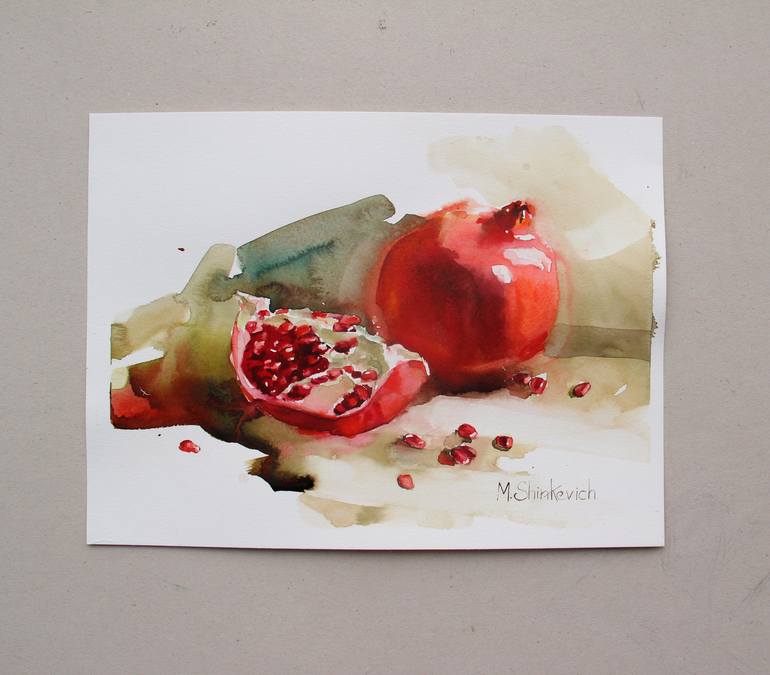 Original Food & Drink Painting by Maria SHINKEVICH