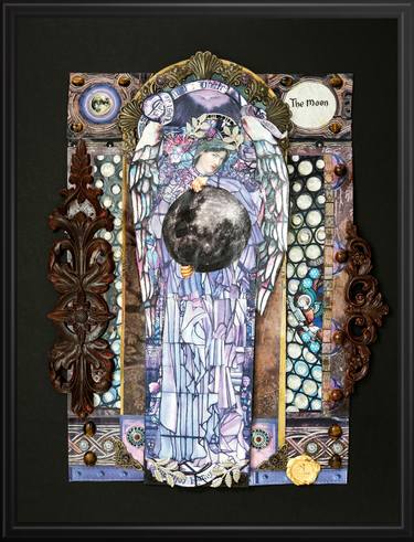 Original Baroque Fantasy Mixed Media by Danic Lago