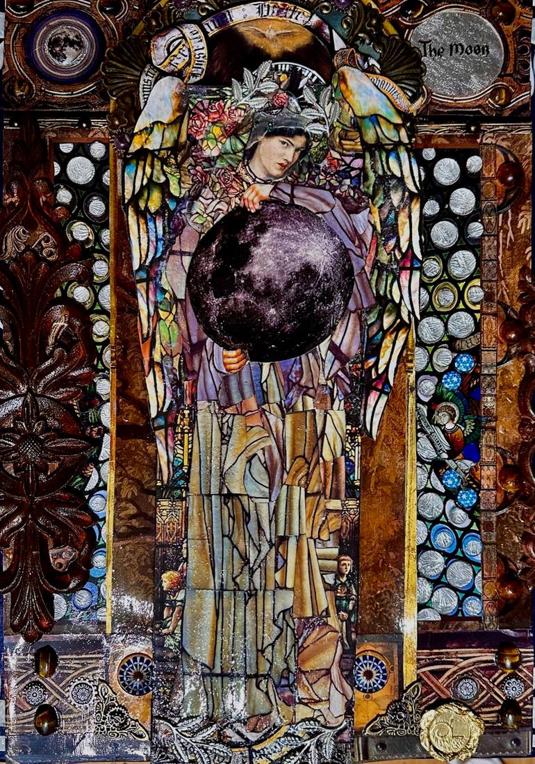 Original Baroque Fantasy Mixed Media by Danic Lago