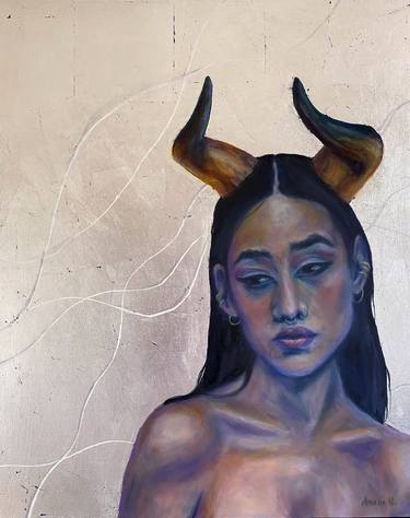 Original Figurative Paintings by Amelie Hubert