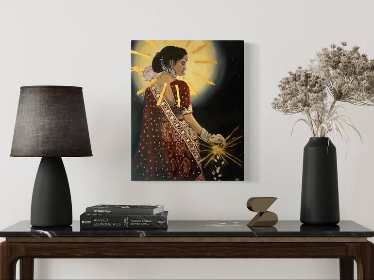 Original Realism Religious Painting by Amelie Hubert