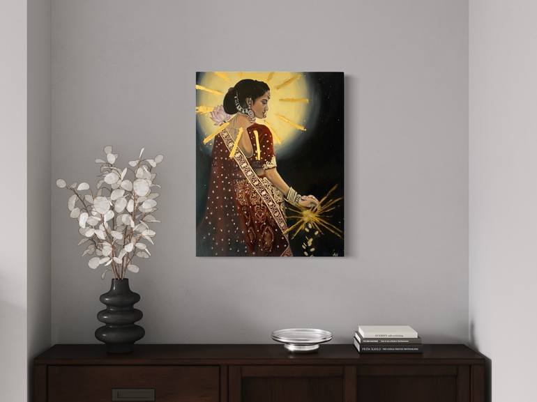 Original Realism Religious Painting by Amelie Hubert