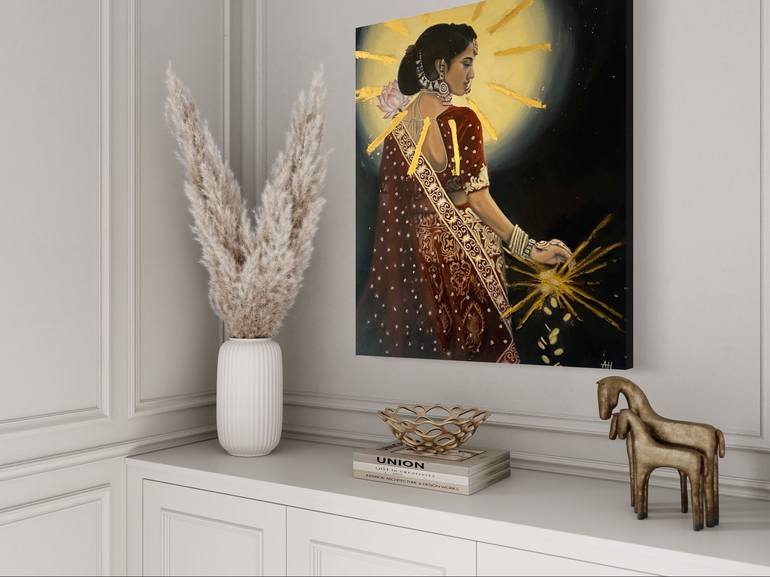 Original Realism Religious Painting by Amelie Hubert