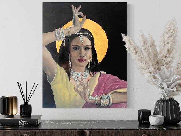 Original Realism Religious Painting by Amelie Hubert