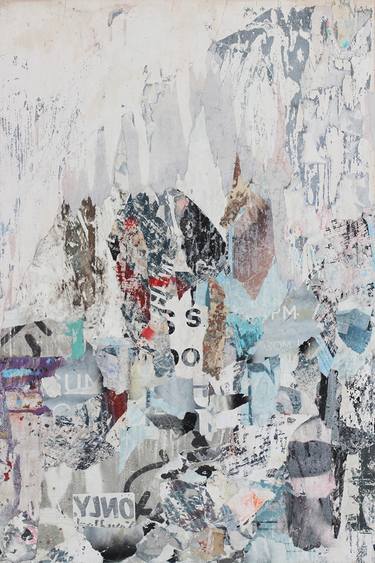 Original Abstract Expressionism Abstract Collage by Charlie Green