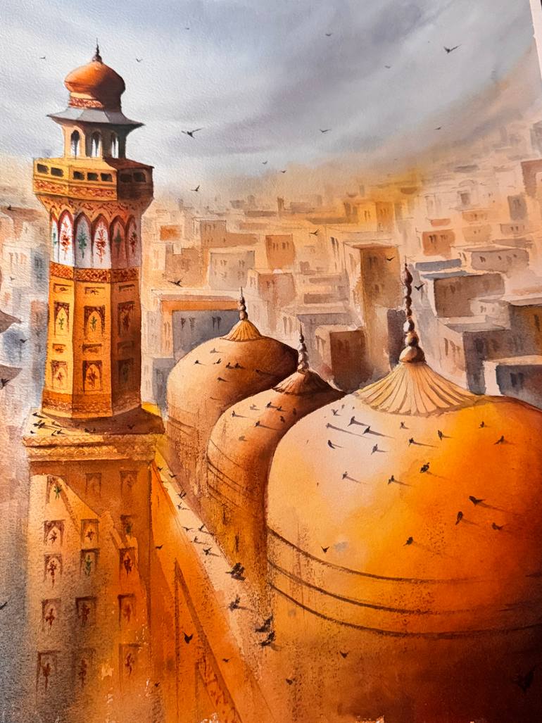 Original Impressionism Landscape Painting by Shaima Umar