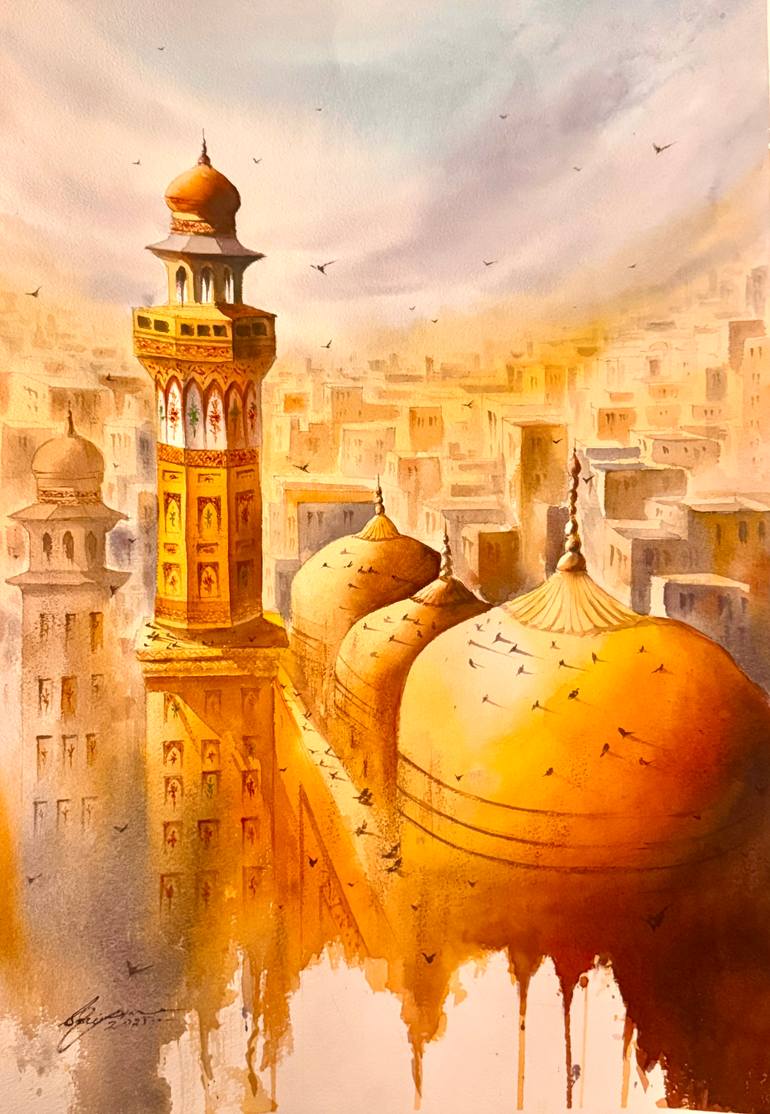Original Impressionism Landscape Painting by Shaima Umar