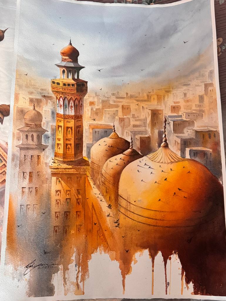 Original Impressionism Landscape Painting by Shaima Umar