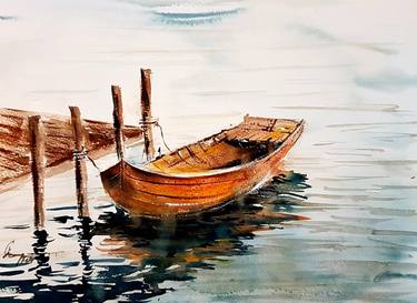 watercolor boat thumb