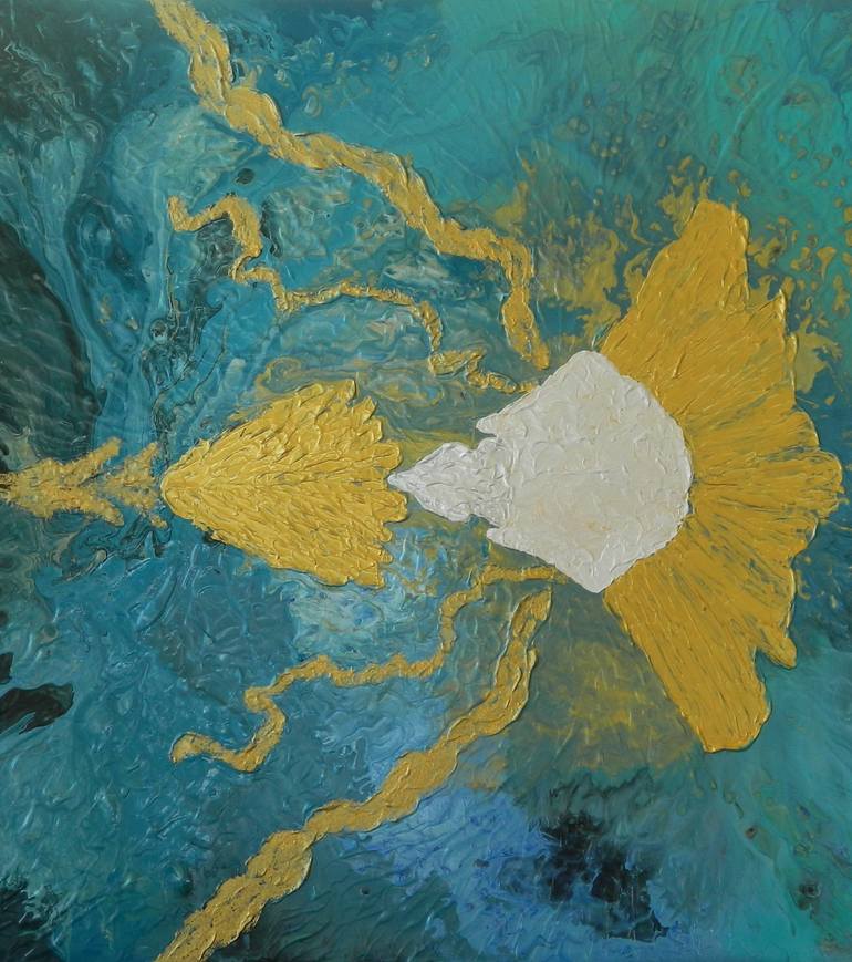 Original Abstract Aerial Painting by Liza Wheeler