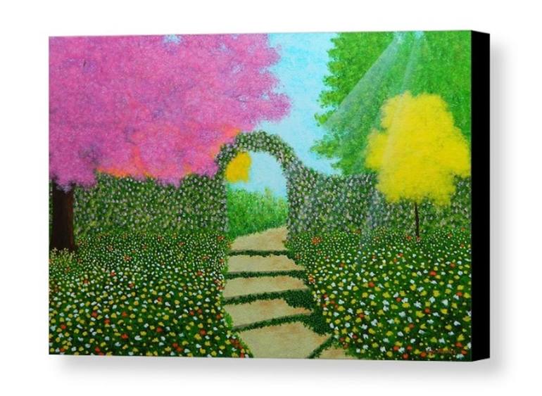 Original Abstract Landscape Painting by Liza Wheeler