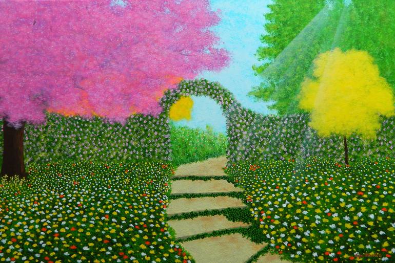 Original Abstract Landscape Painting by Liza Wheeler