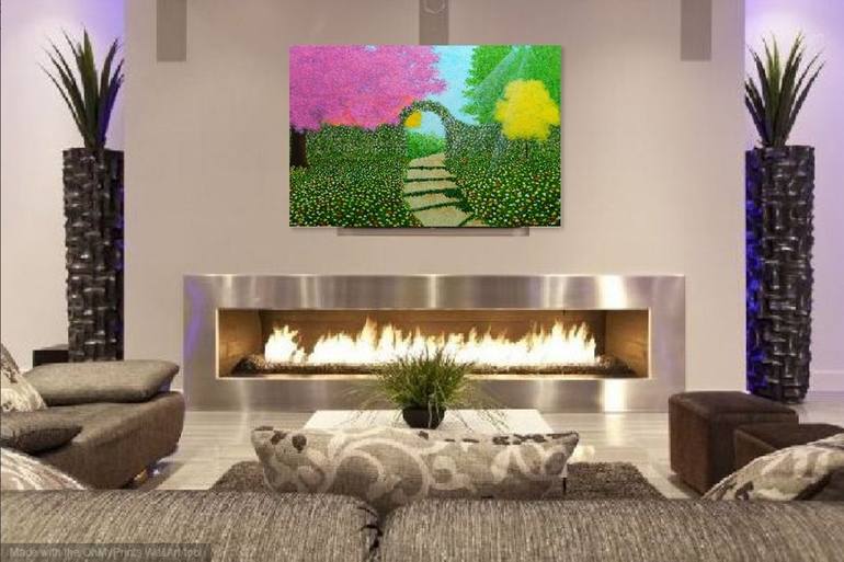 Original Abstract Landscape Painting by Liza Wheeler