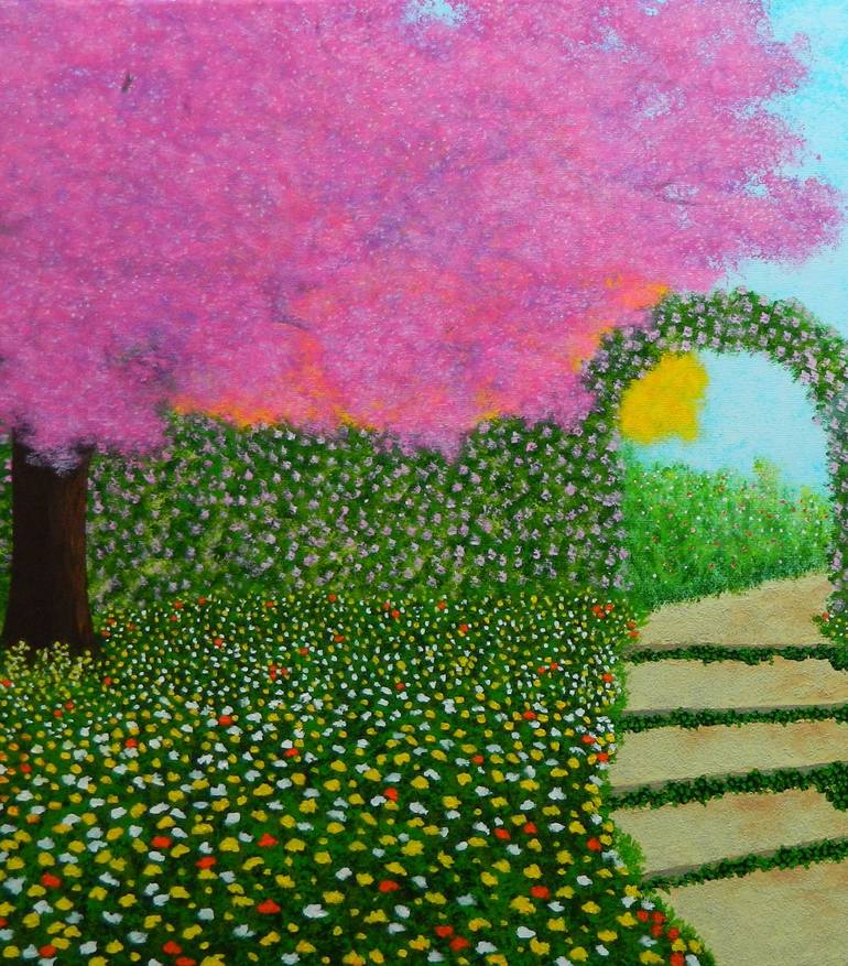 Original Abstract Landscape Painting by Liza Wheeler
