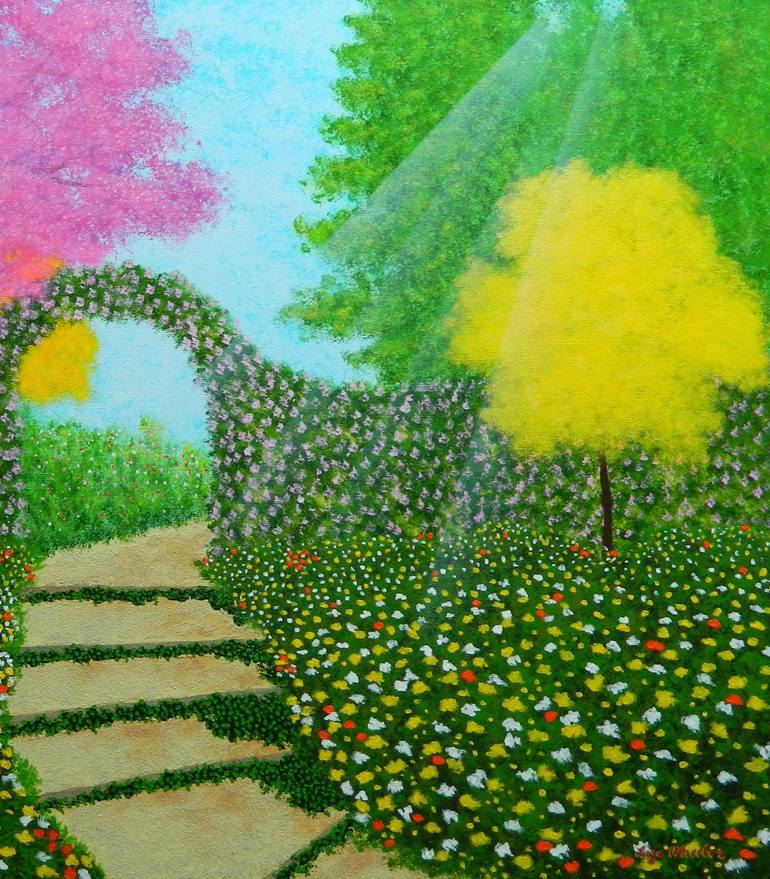 Original Abstract Landscape Painting by Liza Wheeler