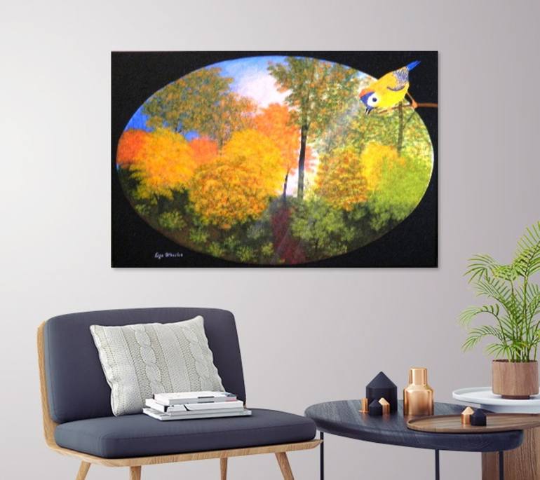 Original Abstract Landscape Painting by Liza Wheeler