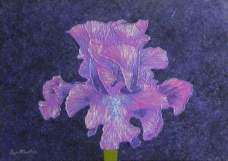 Original Abstract Floral Painting by Liza Wheeler