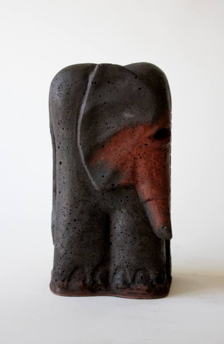 Original Fine Art Animal Sculpture by Elephant Man