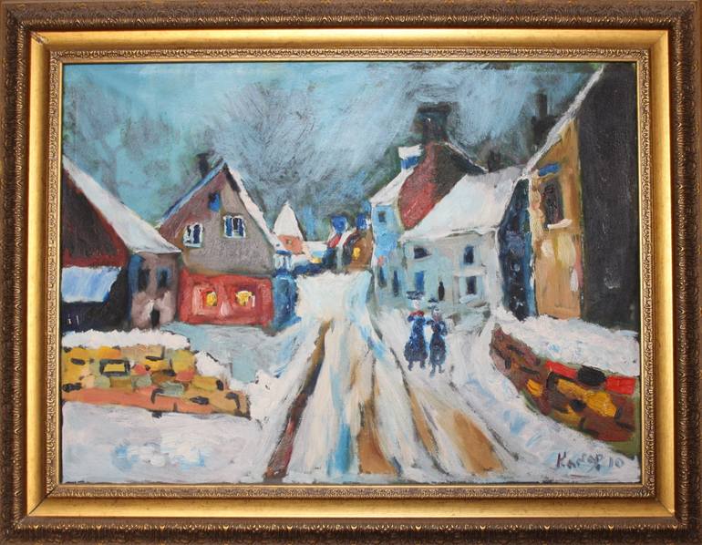 Original Home Painting by Lusine Papanyan