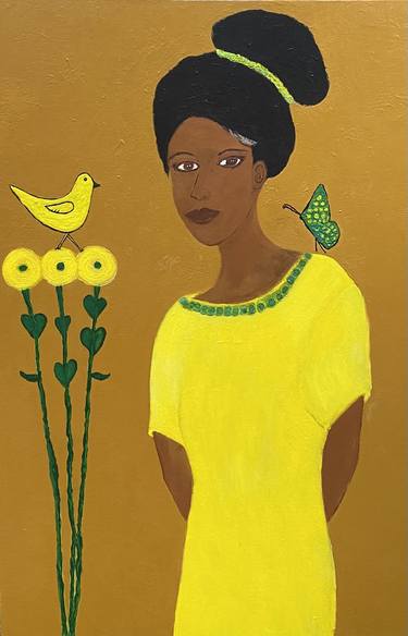 Black Woman Portrait Oil Painting Canvas. Custom Painting Painting by  Ksenia Voynich